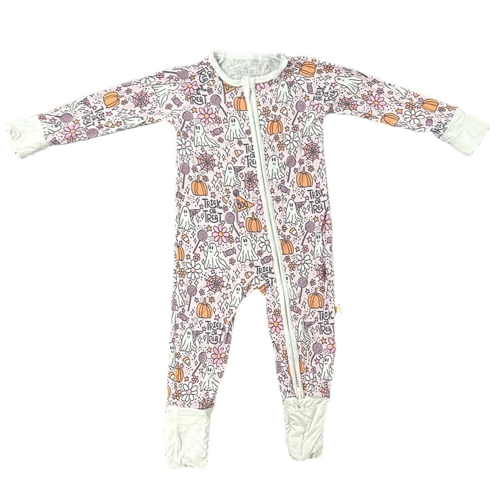 Halloween Print Footie